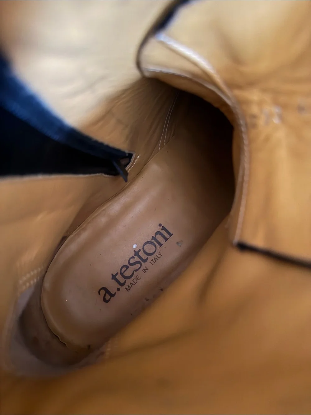 a. testoni real leather